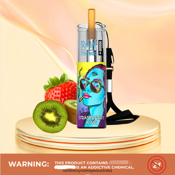 RandM Tornado 10000 Plus Airflow Control Vape Device 1Pc Strawberry Kiwi - RandM vape sale JF22R81 RandM Tornado 10000 Plus Airflow Control Vape Device 1Pc Strawberry Kiwi - RandM vape sale JF22R81