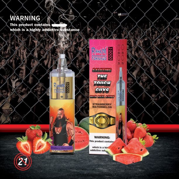 RandM Tornado 10000 Airflow Control Vape Device 1Pc Strawberry Watermelon - RandM tornado 7000 Australia JF22R108 RandM Tornado 10000 Airflow Control Vape Device 1Pc Strawberry Watermelon - RandM tornado 7000 Australia JF22R108